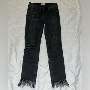 Black ripped free people jeans